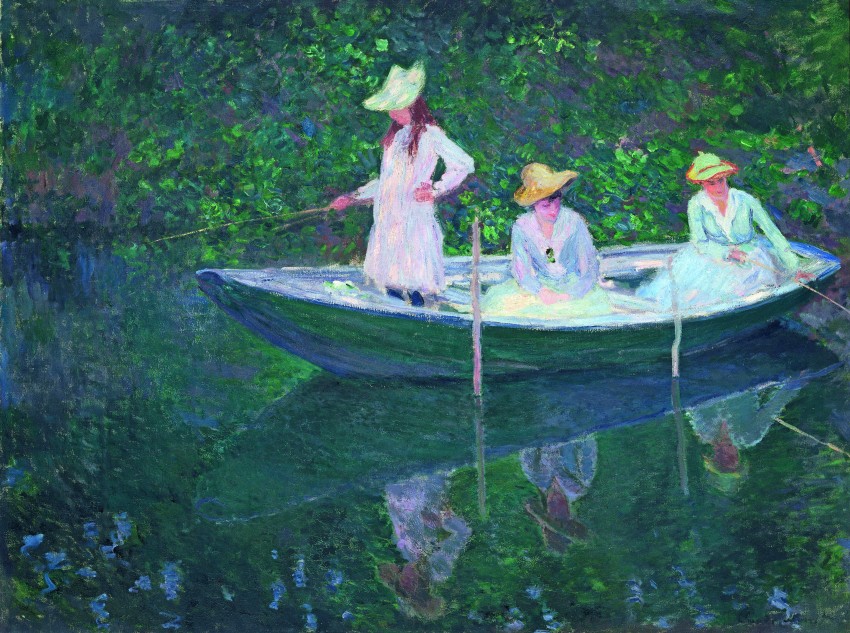 Monet - In der Barke, 1887 © RMN-Grand Palais (Musée d Orsay) Hervé Lewandowski