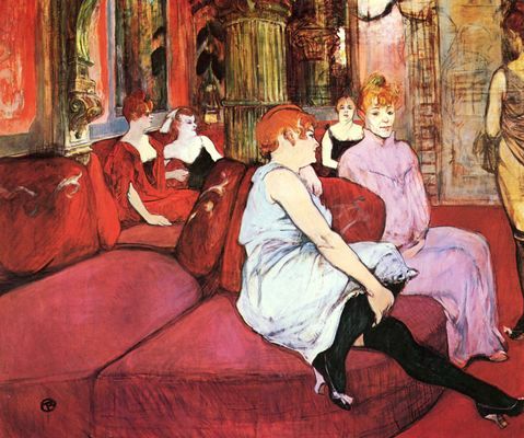 henri de toulouse lautrec-der-salon in der rue des moulins